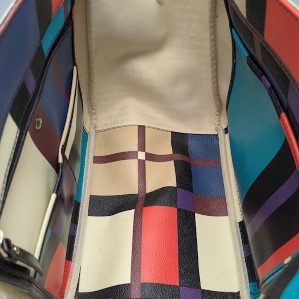 Kate Spade New York Perry Street Plaid Michelle EUC -- Rare - Picture 6 of 7